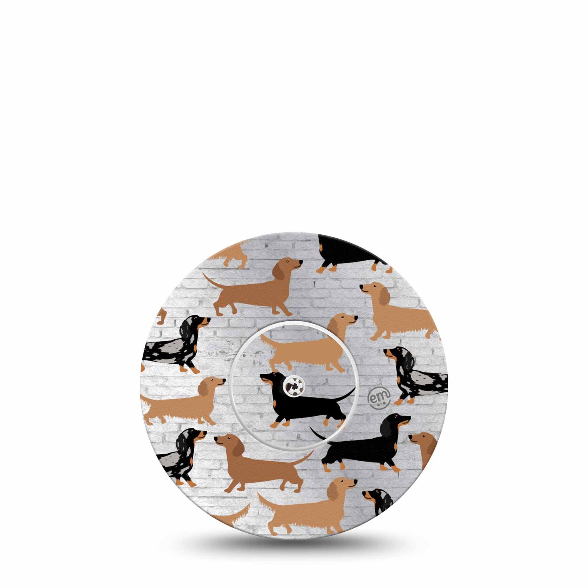 Daschunds Libre Patch, Abbott Lingo Tape and Sticker