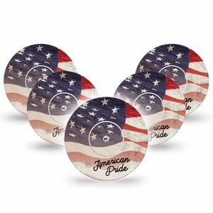 American Pride Libre Cover 5-Pack Tapes and Stickers , Abbott Lingo