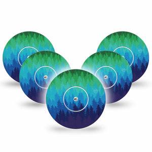 ExpressionMed Pine Trees Libre Patch 5-Pack Tape and Sticker, Abbott Lingo