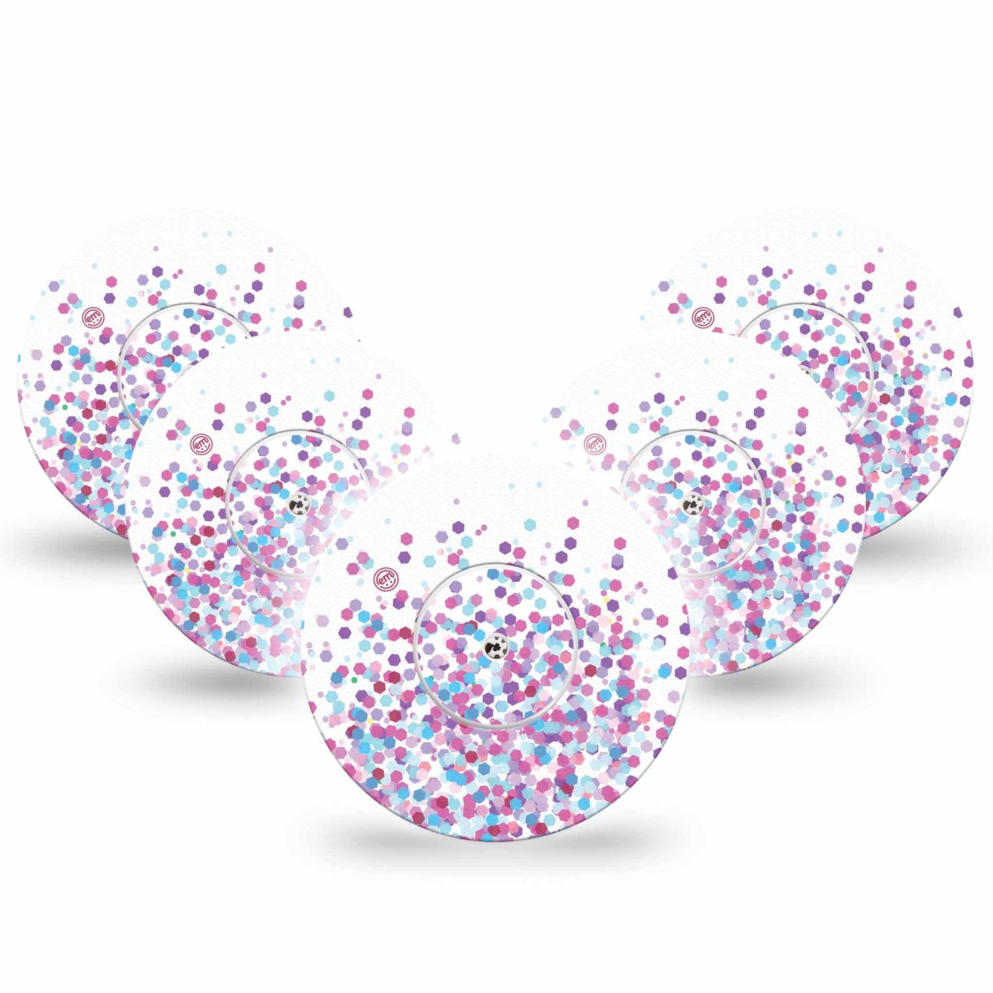 Confetti Libre Cover 5-Pack Tape and Sticker, Abbott Lingo