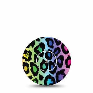 ExpressionMed Multicolor Cheetah Print Freestyle Libre CGM Single Tape  and Sticker ExpressionMed, Abbott Lingo