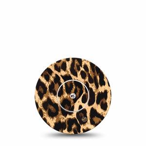 ExpressionMed Leopard Print Freestyle Libre CMG Single Tape ExpressionMed, Abbott Lingo with center sticker