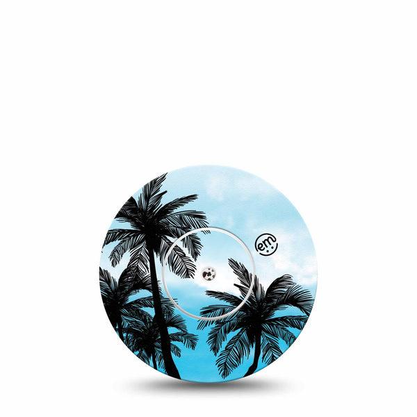 ExpressionMed Blue Palmy Nights Libre Cover, Abbott Lingo with center sticker