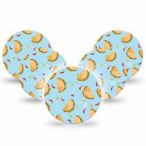 Tacos Blue Libre Overpatch 5-Pack, Abbott Lingo Tape and Sticker