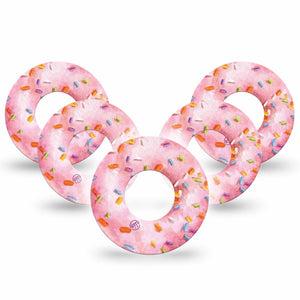 ExpressionMed Donut Sprinkles Pink Libre Tape 5-Pack, Abbott Lingo
