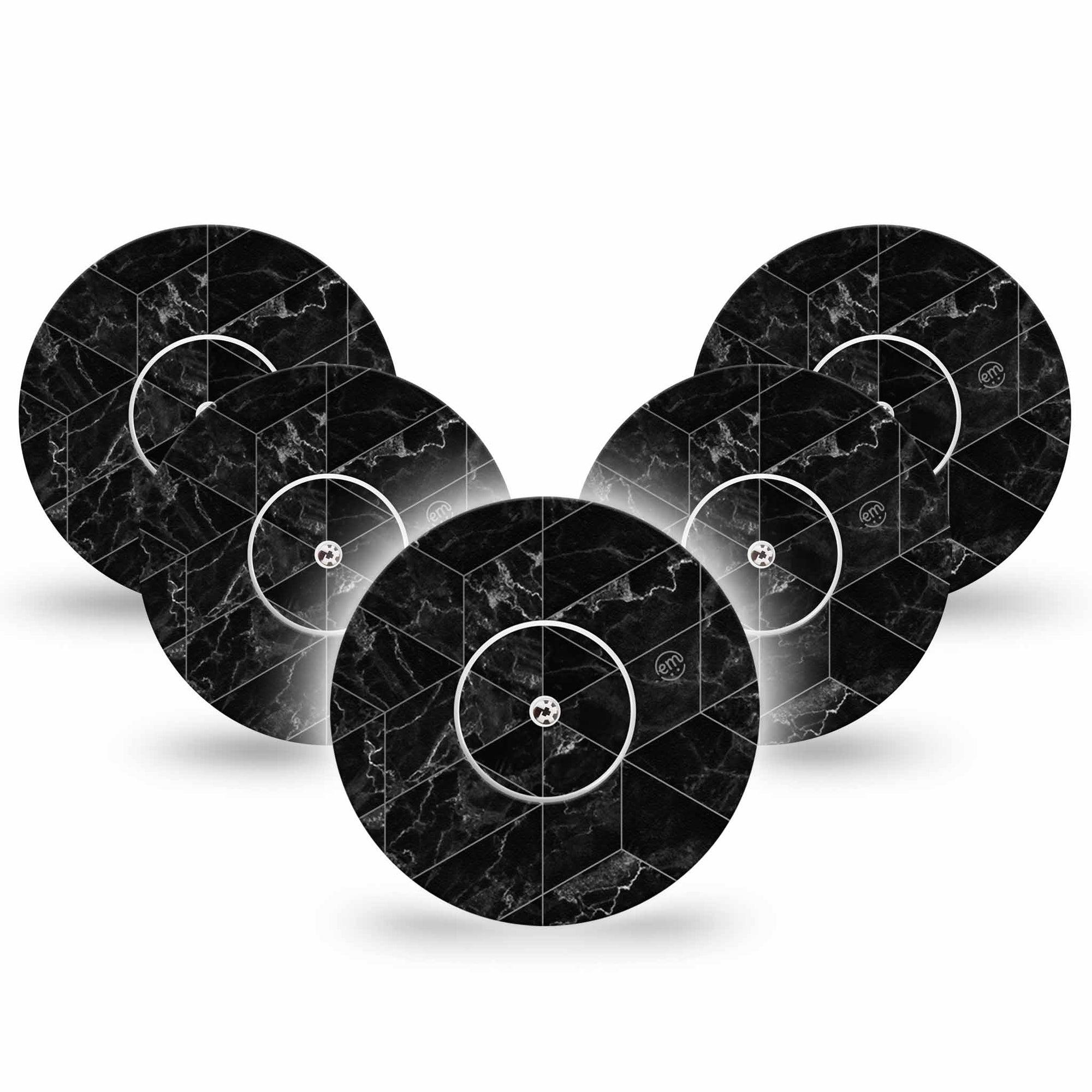 Black Marble Libre Patch 5-Pack, Abbott Lingo Sticker and Tape