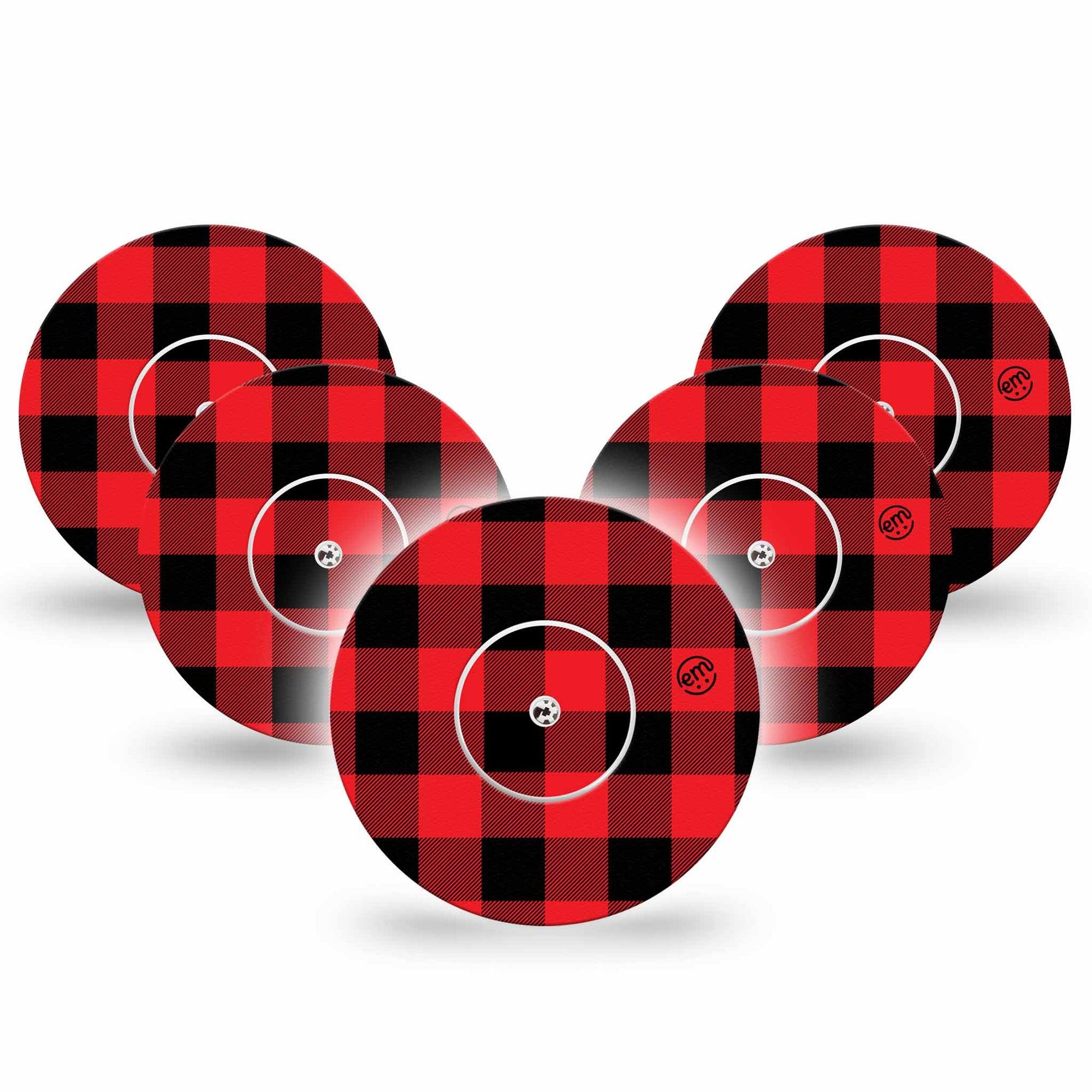 ExpressionMed Lumberjack Libre Patch 5-Pack, Abbott Lingo Tape and Sticker