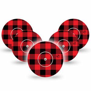 ExpressionMed Lumberjack Libre Patch 5-Pack, Abbott Lingo Tape and Sticker