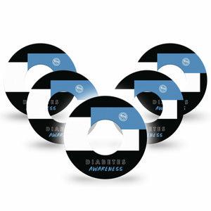 ExpressionMed Diabetes Awareness Libre Patch 5-Pack, Abbott Lingo Tape