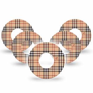 ExpressionMed Plaid and Bougie Libre CGM Patch 5-Pack, Abbott Lingo