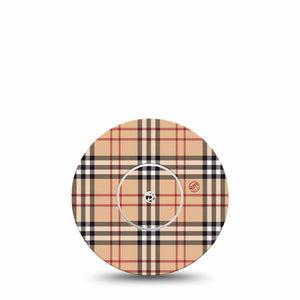 ExpressionMed Plaid and Bougie Libre CGM Patch, Abbott Lingo Single Tape and Sticker