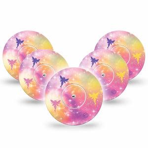 ExpressionMed Fairies Libre Tape, Abbott Lingo 5-Pack with center stickers