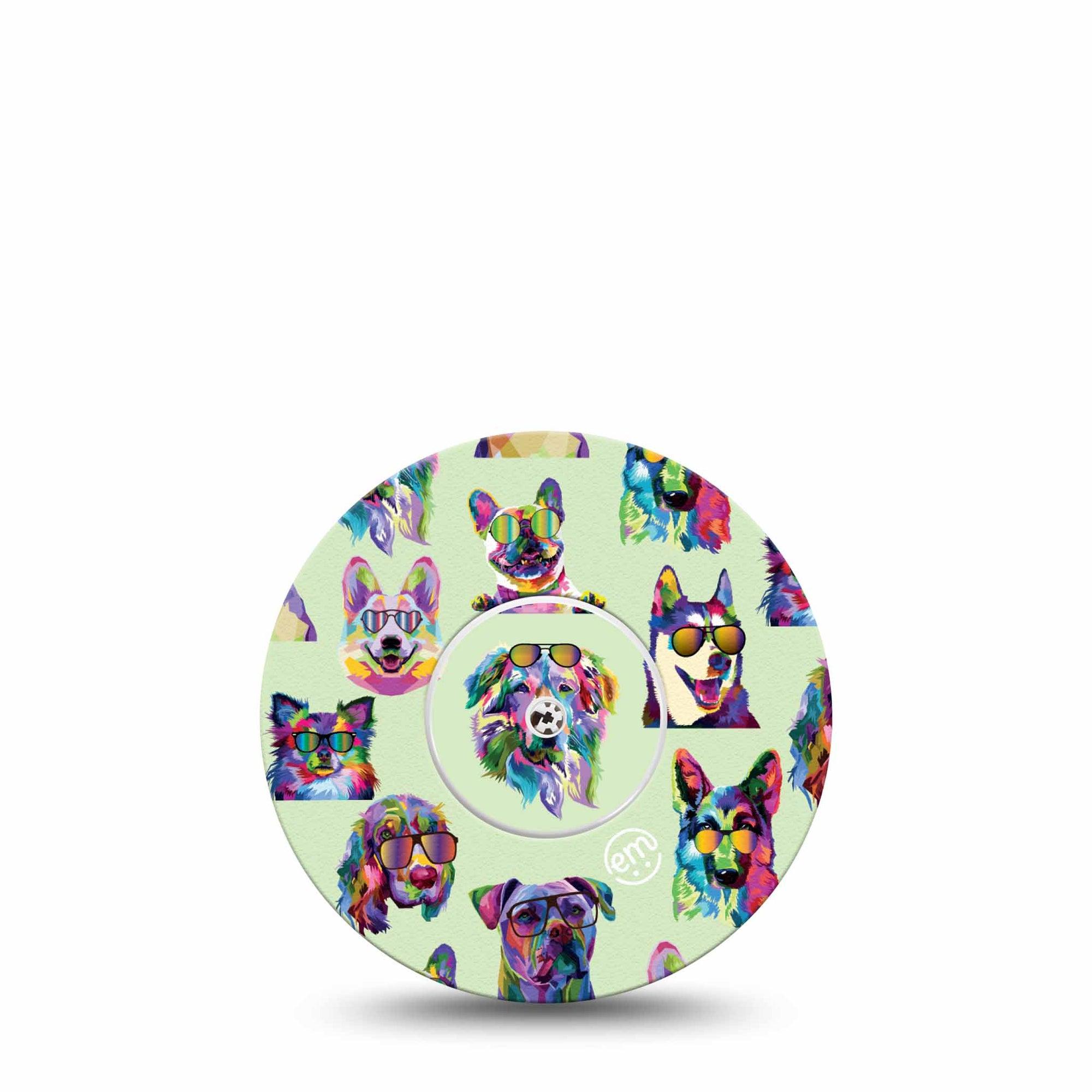 ExpressionMed Dog Party Libre Overpatch, Abbott Lingo with center sticker