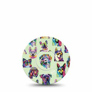 ExpressionMed Dog Party Libre Overpatch, Abbott Lingo with center sticker