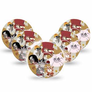 ExpressionMed Cats Libre Patch, Abbott Lingo 5-Pack with center stickers