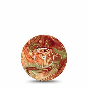 ExpressionMed Rustic Marble Libre Tape, Abbott Lingo with center sticker