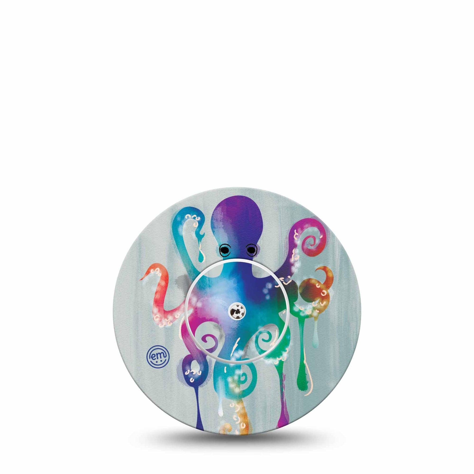 ExpressionMed Octopus Tattoo Libre Adhesive, Abbott Lingo with center sticker