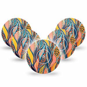 Seaweed Libre Cover 5-Pack, Abbott Lingo with center stickers