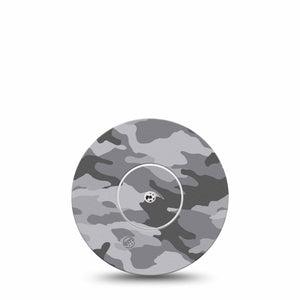ExpressionMed Gray Camo Libre Adhesive, Abbott Lingo with center sticker