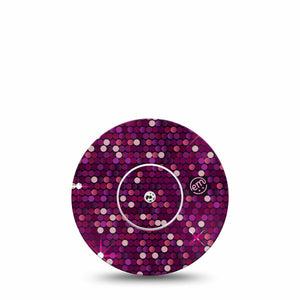 ExpressionMed Pink Sequins Libre Patch, Abbott Lingo with center sticker