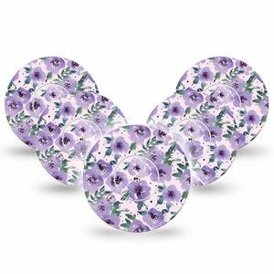 ExpressionMed Flowering Amethyst Libre Tape, Abbott Lingo 5-Pack with center stickers