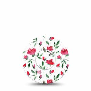 ExpressionMed Rose Garden Libre Tape, Abbott Lingo with center sticker