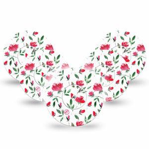 ExpressionMed Rose Garden Libre Tape, Abbott Lingo 5-Pack with center stickers