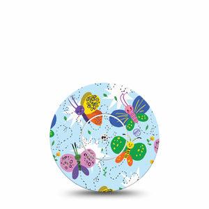 Cute Butterflies Libre Tape, Abbott Lingo with center sticker