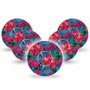Bold Petals Libre Tape, Abbott Lingo 5-Pack with center stickers