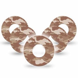 ExpressionMed Desert Camo Libre Tapes, Abbott Lingo 5-Pack