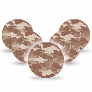 ExpressionMed Desert Camo Libre Tapes, Abbott Lingo 5-Pack Stickers and 5-Pack Tapes