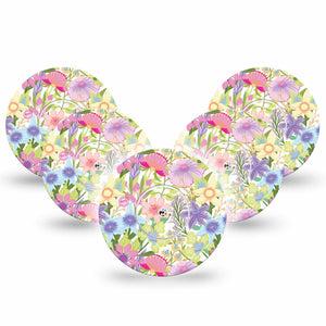 ExpressionMed Fantasy Florals Libre Tapes, Abbott Lingo 5-Pack Tapes and 5-Pack Stickers