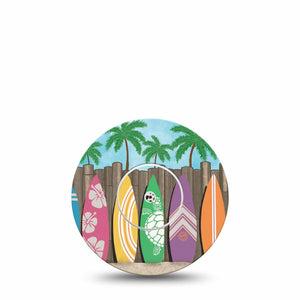 green turtle surfboard for boys libre tape, Abbott Lingo with center sticker