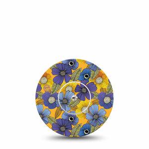 yellow flowers libre tapes for women, Abbott Lingo with center sticker
