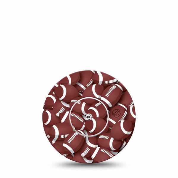 ExpressionMed Football Libre CGM Adhesive Cover tape for men, Abbott Lingo with center sticker