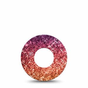 ExpressionMed Glittering Fall Ombre Libre CGM Adhesive, Abbott Lingo Single Tape