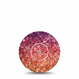 ExpressionMed Glittering Fall Ombre Libre CGM Adhesive, Abbott Lingo Single Tape and Sticker