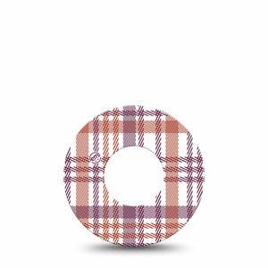 Auburn Plaid Libre Tape, Fall Fashion Sticker, Abbott Lingo Single 