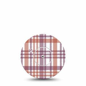 Auburn Plaid Libre Tape, Fall Fashion Sticker, Abbott Lingo Single Tape and Sticker