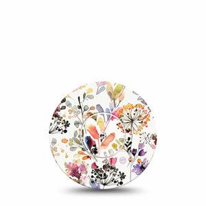 Delicate Grasses Libre Overlay Tape, Single, Fall Floral CGM Adhesive Design, Abbott Lingo Sticker and Tape