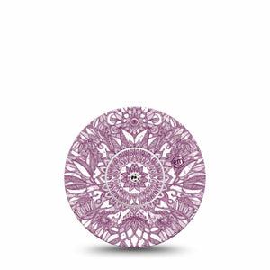 Burgundy Floral Libre Tape, Single, Fall Floral CGM Adhesive, Abbott Lingo Single Tape and Stickers