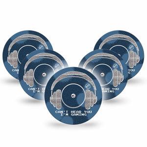 ExpressionMed Gaming Libre 2 Perfect Fit Patch, 5-Pack. Perfect Fit Ring, Abbott Lingo with center stickers