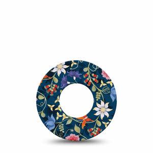 ExpressionMed Floral FolkloreLibre Tape, Flower Petals, CGM, Adhesive Patch Design, Abbott Lingo