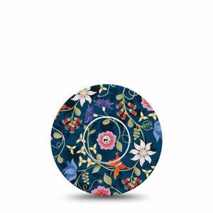 ExpressionMed Floral FolkloreLibre Tape, Flower Petals, CGM, Adhesive Patch Design, Abbott Lingo