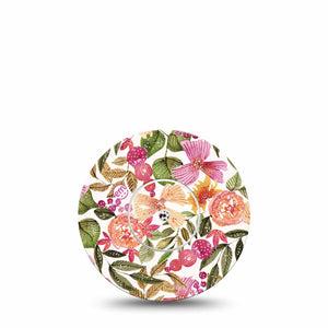 Spring Bouquet Libre 2 Tape, Single, Floral Bouquet Inspired, CGM Patch Design, Abbott Lingo with Center Sticker