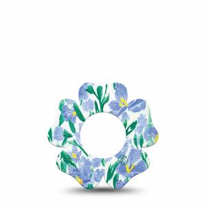 ExpressionMed Hyacinths Freestyle Libre 2 Flower Shape Single fragrant hyacinths, early spring bloome Adhesive Tape CGM Design, Abbott Lingo
