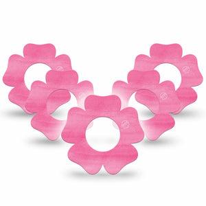 ExpressionMed  Pink Horizion Libre Flower Tape 5-Pack barbie patch design, Abbott Lingo