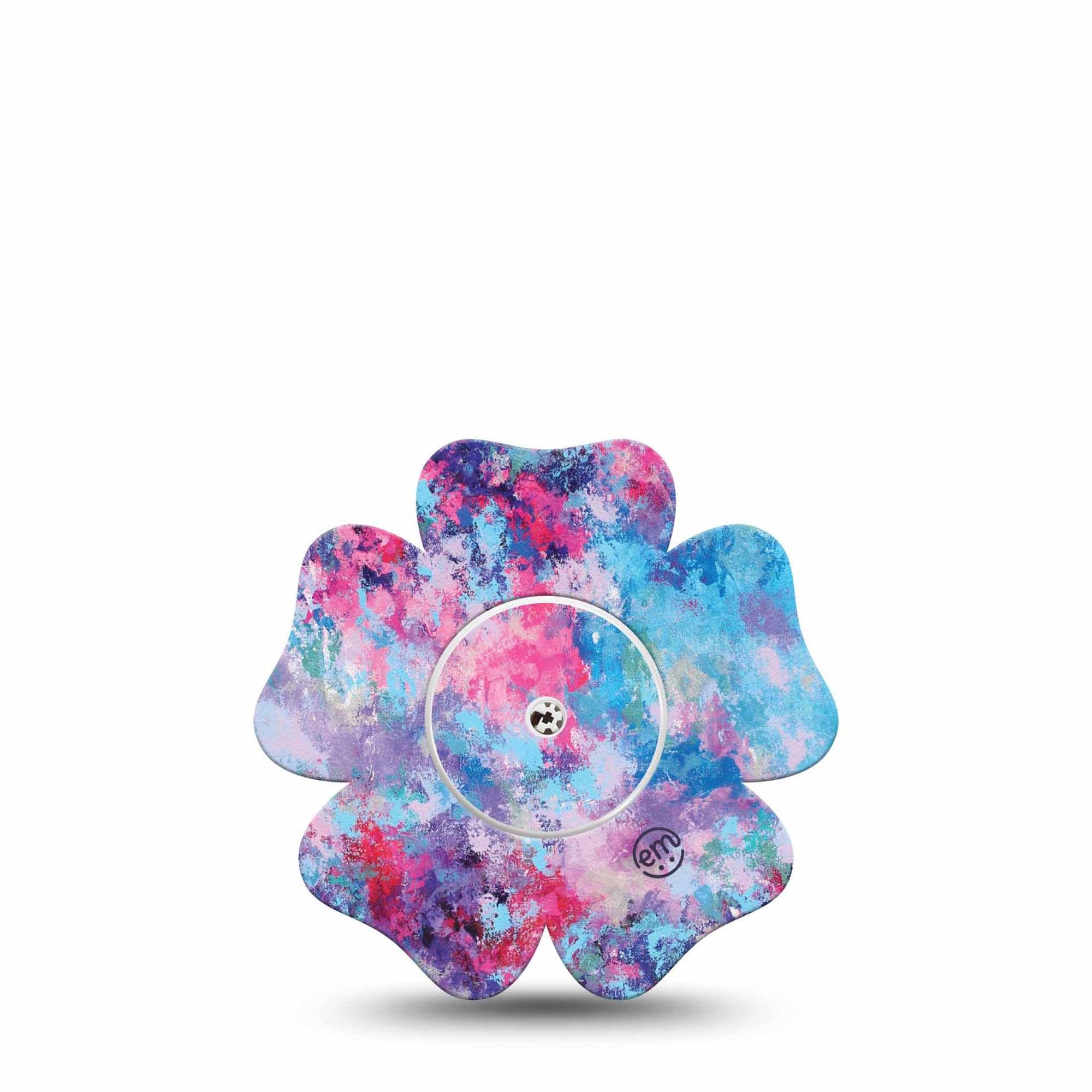 Ascendant, The Rise Libre Flower Tape pink and purple splatter paint plaster design, Single Tape and Sticker, Abbott Lingo