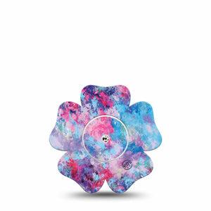 Ascendant, The Rise Libre Flower Tape pink and purple splatter paint plaster design, Single Tape and Sticker, Abbott Lingo