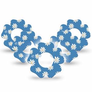 ExpressionMed Painted Daisies Libre Flower Tape 5-Pack cute daisies adhesive tape, Abbott Lingo